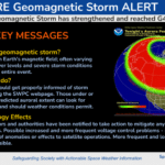 Carte et explication de ce qu'est une alerte géomagnétique